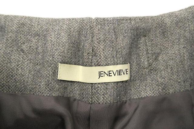 JENEVIEVE ウール混 ストレッチ ショート ハーフ パンツ 1グレー < 女性ファッション  JENEVIEVE ウール混 ストレッチ ショート ハーフ パンツ 1グレー < 女性ファッションの