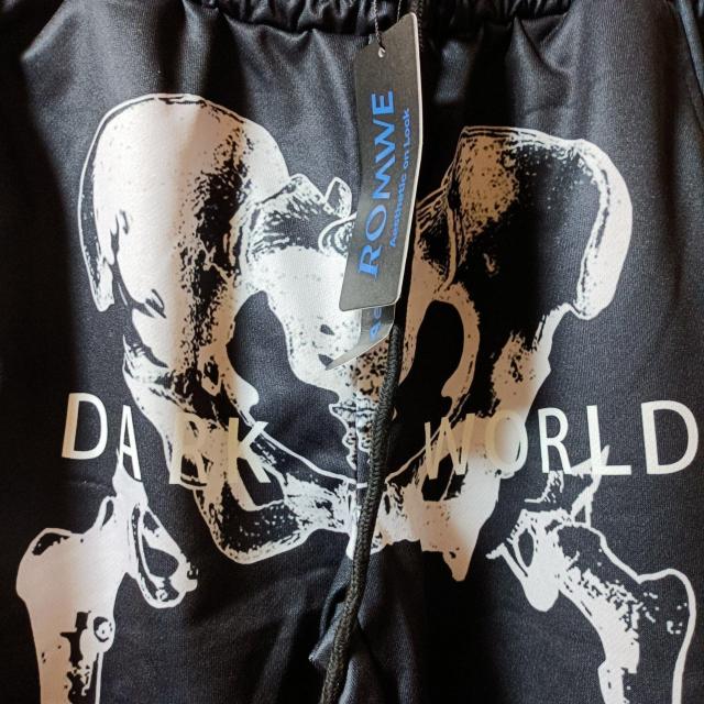 ROMWE★新品★ボーンプリントスウェット/S < 男性ファッション  ROMWE★新品★ボーンプリントスウェット/S < 男性ファッションの
