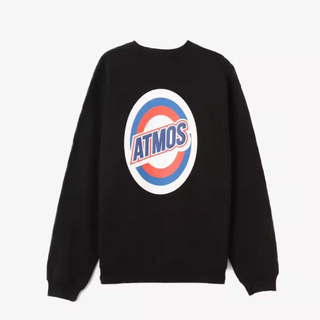 新品 ATMOS アトモス スウェット L 黒 クルーネック サークルロゴ Circle Gradient Logo Sweat < ブランド 新品 ATMOS アトモス スウェット L 黒 クルーネック サークルロゴ Circle Gradient Logo Sweat < ブランドの