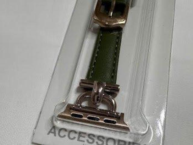 Apple Watch バンド 合皮 38/40/41mm オリーブグリーン+ゴールド2 < 女性アクセサリー/時計 Apple Watch バンド 合皮 38/40/41mm オリーブグリーン+ゴールド2 < 女性アクセサリー/時計の
