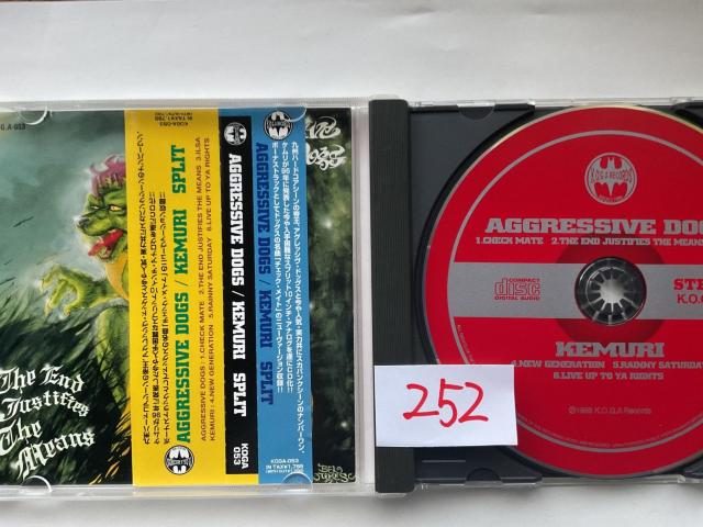 AGGRESSIVE DOGS / KEMURI SPLIT CD The End Justifies The Means �� CD/DVD/�r�f�I�� 