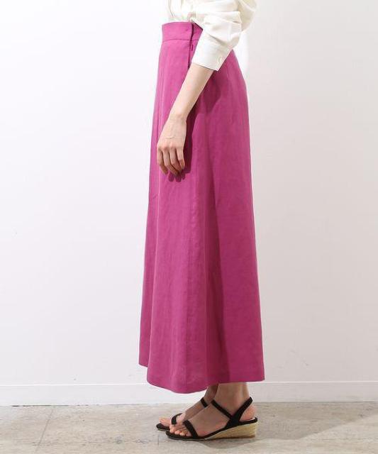 定価17,280円●リネン混ブライトオックスロングスカート●ROPE'ロペ●ピンク < ブランド 定価17,280円●リネン混ブライトオックスロングスカート●ROPE'ロペ●ピンク < ブランドの