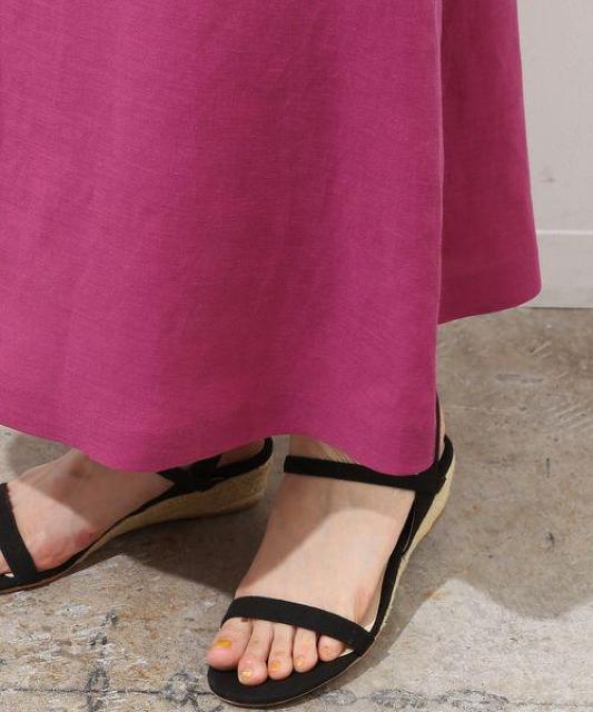 定価17,280円●リネン混ブライトオックスロングスカート●ROPE'ロペ●ピンク < ブランド 定価17,280円●リネン混ブライトオックスロングスカート●ROPE'ロペ●ピンク < ブランドの