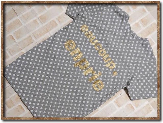 メルシーボークー 水玉カットソー Tシャツ グレー < ブランド  メルシーボークー 水玉カットソー Tシャツ グレー < ブランドの