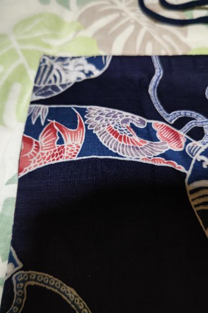 ★処分品★紺×大熨斗和柄ナナメ掛巾着袋 < キッズ/ベビー  ★処分品★紺×大熨斗和柄ナナメ掛巾着袋 < キッズ/ベビーの