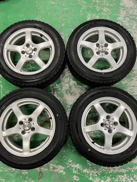 0192169)激安国産中古スタッドレスタイヤグッドイヤー4本社外アルミホイールセットヤリスアクア等185/60R15送料無料 < 自動車/バイク 0192169)激安国産中古スタッドレスタイヤグッドイヤー4本社外アルミホイールセットヤリスアクア等185/60R15送料無料 < 自動車/バイク