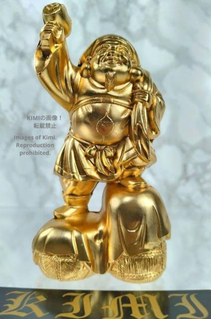 大黒天 Daikokuten Mahakala 9.8cm 3.8inch 仏像 合金製 /24金 開運七福神 仏師 牧田秀雲 < インテリア/ライフ 大黒天 Daikokuten Mahakala 9.8cm 3.8inch 仏像 合金製 /24金 開運七福神 仏師 牧田秀雲 < インテリア/ライフの