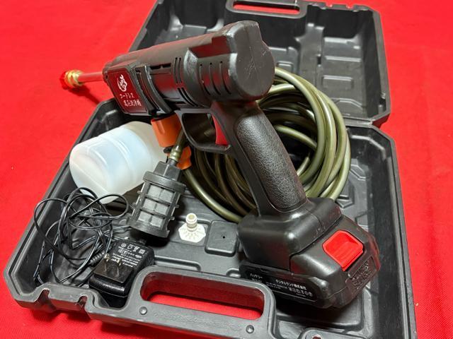 夢グループ 夢コードレス高圧洗浄 専用ケース付き 動作品 良品4549-05-2 < 自動車/バイク 夢グループ 夢コードレス高圧洗浄 専用ケース付き 動作品 良品4549-05-2 < 自動車/バイク