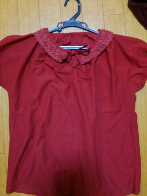 パフスリーブ レース トップス レッド ブラウス 半袖 ちりめん コットン 綿 冷感 涼 赤 レッド < 女性ファッション パフスリーブ レース トップス レッド ブラウス 半袖 ちりめん コットン 綿 冷感 涼 赤 レッド < 女性ファッションの