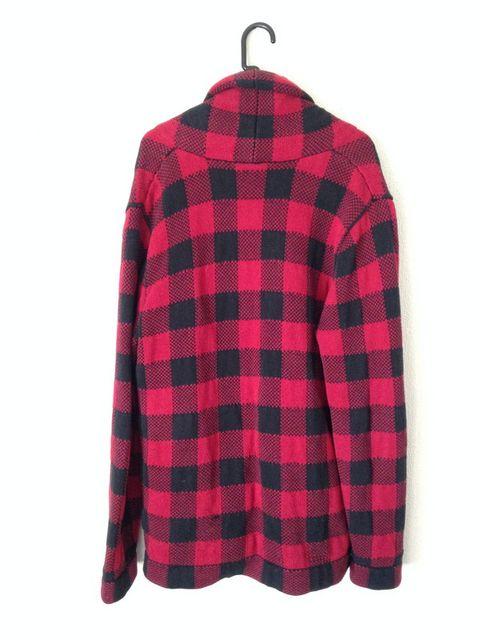 GAP 男女兼用◆レッド チェック ロング ジャケット コート < ブランド  GAP 男女兼用◆レッド チェック ロング ジャケット コート < ブランドの