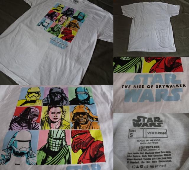 STARWARS スカイウォーカーの夜明けプリントTシャツUS S < 男性ファッション  STARWARS スカイウォーカーの夜明けプリントTシャツUS S < 男性ファッションの