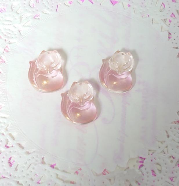 ★ハンドメイド素材★ガラスチャーム・キツネ3個 < ペット/手芸/園芸  ★ハンドメイド素材★ガラスチャーム・キツネ3個  < ペット/手芸/園芸の