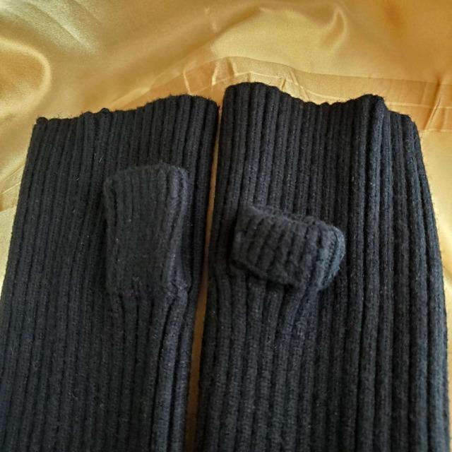 込み★暖かい!!指出し!ロングアームウォーマー★黒★ < 女性ファッション 込み★暖かい!!指出し!ロングアームウォーマー★黒★ < 女性ファッションの