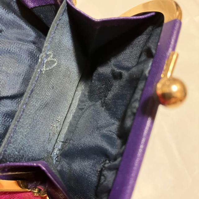 【ヴィンテージ】【ピエールバルマン】がま口 / レザー / コインケース 紫 < 女性ファッション 【ヴィンテージ】【ピエールバルマン】がま口 / レザー / コインケース 紫 < 女性ファッションの