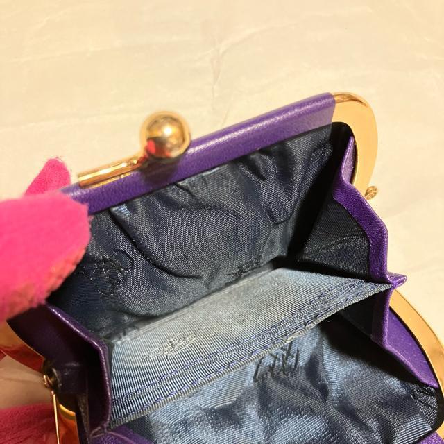 【ヴィンテージ】【ピエールバルマン】がま口 / レザー / コインケース 紫 < 女性ファッション 【ヴィンテージ】【ピエールバルマン】がま口 / レザー / コインケース 紫 < 女性ファッションの