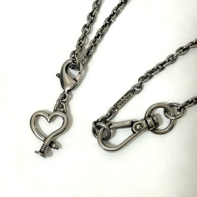 美品 PRADA プラダ ネックレス ハート シルバー ロングチェーン < ブランド 美品 PRADA プラダ ネックレス ハート シルバー ロングチェーン < ブランドの