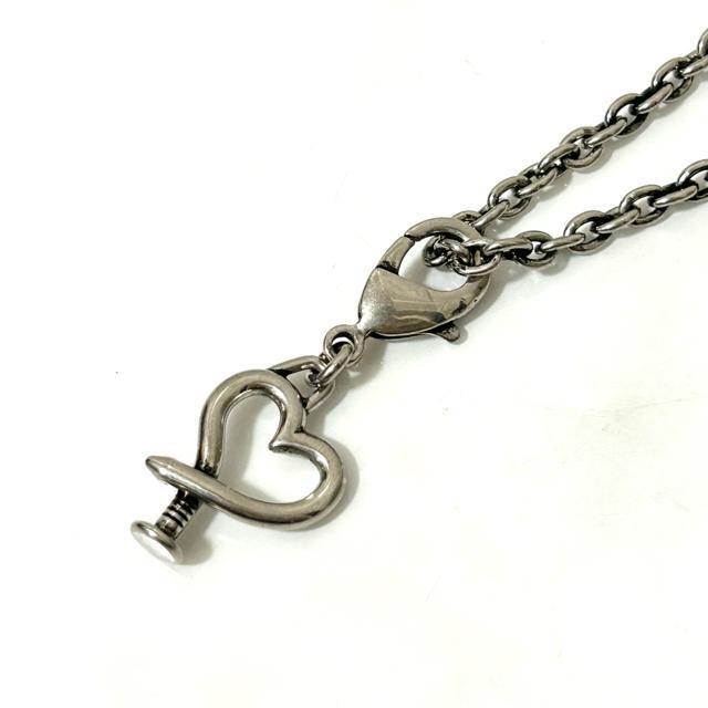 美品 PRADA プラダ ネックレス ハート シルバー ロングチェーン < ブランド 美品 PRADA プラダ ネックレス ハート シルバー ロングチェーン < ブランドの