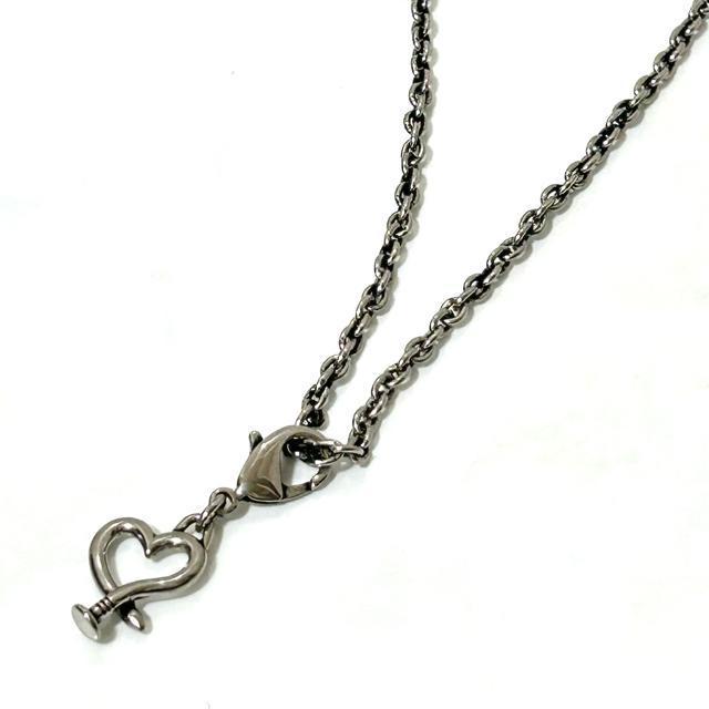 美品 PRADA プラダ ネックレス ハート シルバー ロングチェーン < ブランド 美品 PRADA プラダ ネックレス ハート シルバー ロングチェーン < ブランドの