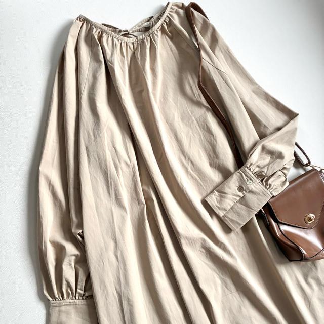 ◆美品◆ドゥドゥ◆大きいサイズ感◆前後2wayマキシワンピース◆ベージュ◆F < ブランド ◆美品◆ドゥドゥ◆大きいサイズ感◆前後2wayマキシワンピース◆ベージュ◆F < ブランドの