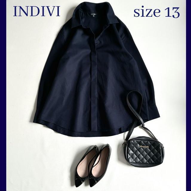 �����i���傫���T�C�Y��INDIVI���R�b�g���V���c�`���j�b�N���l�C�r�[��LL  �� �u�����h�� 