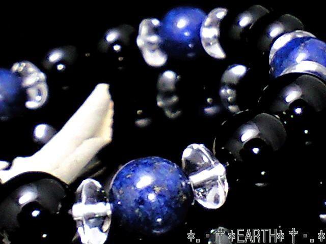 天然石★10ミリオニキス黒瑪瑙&ラピスラズリAAA瑠璃石 < 女性アクセサリー/時計 天然石★10ミリオニキス黒瑪瑙&ラピスラズリAAA瑠璃石 < 女性アクセサリー/時計の