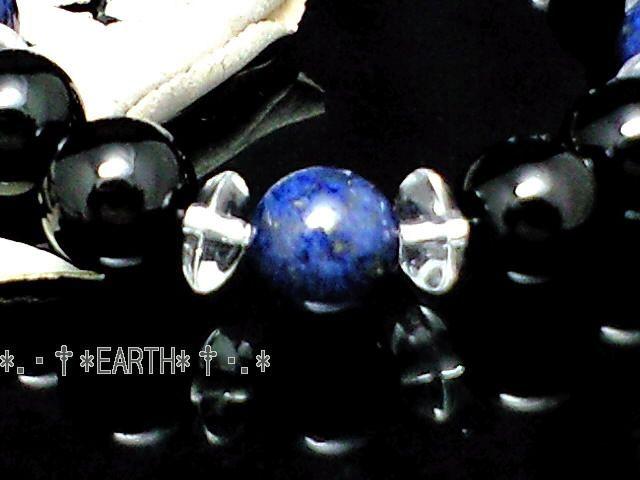 天然石★10ミリオニキス黒瑪瑙&ラピスラズリAAA瑠璃石 < 女性アクセサリー/時計 天然石★10ミリオニキス黒瑪瑙&ラピスラズリAAA瑠璃石 < 女性アクセサリー/時計の