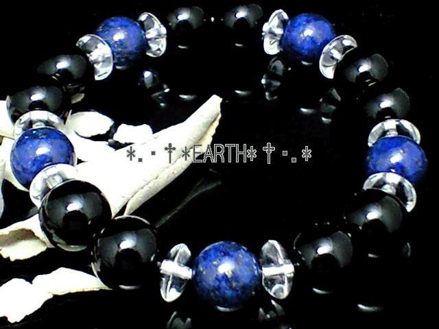 天然石★10ミリオニキス黒瑪瑙&ラピスラズリAAA瑠璃石 < 女性アクセサリー/時計 天然石★10ミリオニキス黒瑪瑙&ラピスラズリAAA瑠璃石 < 女性アクセサリー/時計の