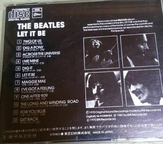 国内盤CD ビートルズ レットイットビー < タレントグッズ  国内盤CD ビートルズ レットイットビー < タレントグッズの