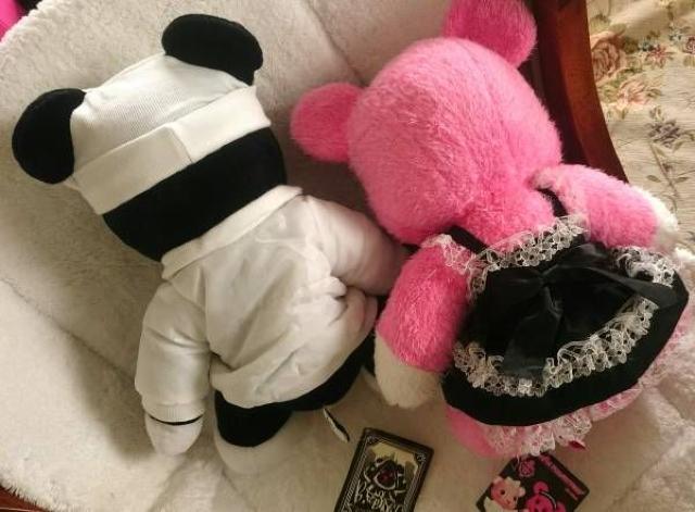 Postpet ポストペット ブラックモモ モモ ぬいぐるみ 2体セット ゴスロリ 非売品 < おもちゃ  Postpet ポストペット ブラックモモ モモ ぬいぐるみ 2体セット ゴスロリ 非売品 < おもちゃの