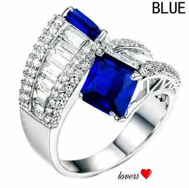 送料無料15号クリアブルーサファイアスーパーCZダイヤリング指輪 < 女性アクセサリー/時計  送料無料15号クリアブルーサファイアスーパーCZダイヤリング指輪  < 女性アクセサリー/時計の