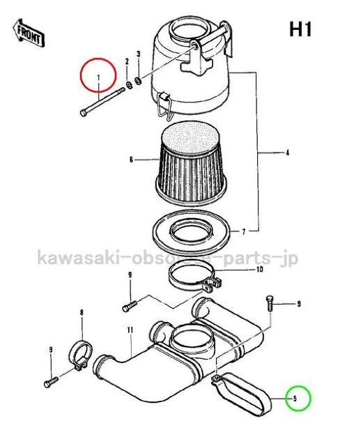 H2 H1 500SS Z400 クリーナークランプ・スクリュー 絶版新品 < 自動車/バイク H2 H1 500SS Z400 クリーナークランプ・スクリュー 絶版新品 < 自動車/バイク
