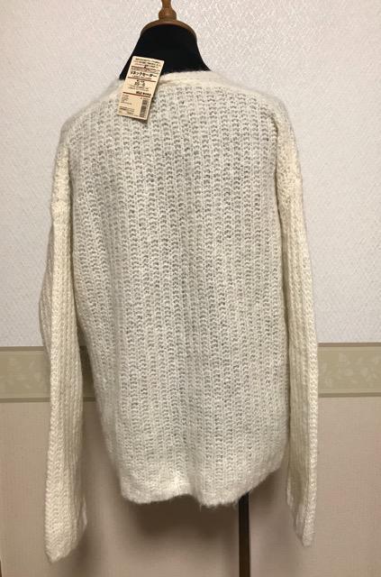 無印良品未使用タグ付き  V ネック  アルパカニット 白 < ブランド  無印良品未使用タグ付き  V ネック  アルパカニット 白 < ブランドの