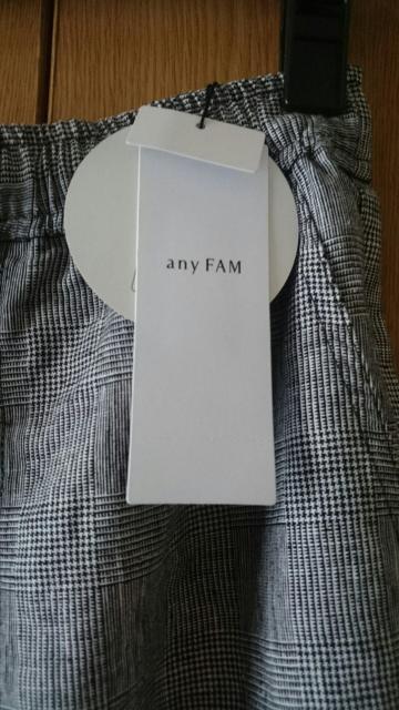 新品タグ付き☆anyFAM★リネンワイドパンツ☆グレンチェック★ < ブランド  新品タグ付き☆anyFAM★リネンワイドパンツ☆グレンチェック★ < ブランドの