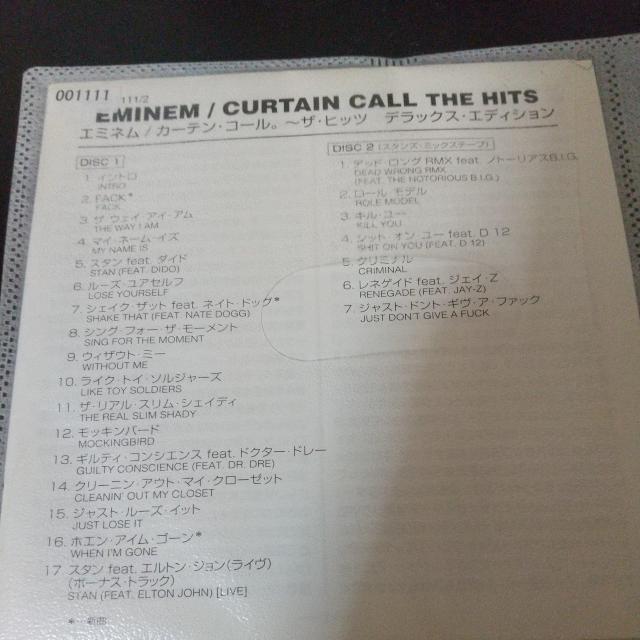 EMINEMwCURTAIN CALL THE HITS({YDX EDITION)xDR.DRE NWA  CD/DVD/rfI 