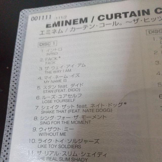 EMINEMwCURTAIN CALL THE HITS({YDX EDITION)xDR.DRE NWA  CD/DVD/rfI 