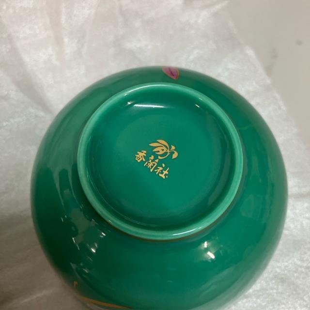 新品 香蘭社 蘭遊 グリーン ピンク 金彩 急須 湯飲み 湯呑み 5個 セット < ホビー  新品 香蘭社 蘭遊 グリーン ピンク 金彩 急須 湯飲み 湯呑み 5個 セット < ホビーの