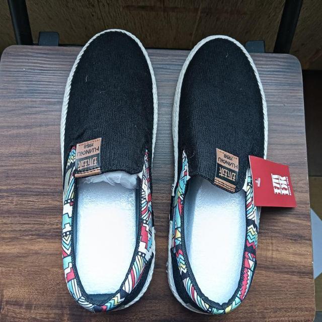 新品 26cm メンズ スリッポン シューズ 靴 ブラック カジュアル < 男性ファッション  新品 26cm メンズ スリッポン シューズ 靴 ブラック カジュアル < 男性ファッションの