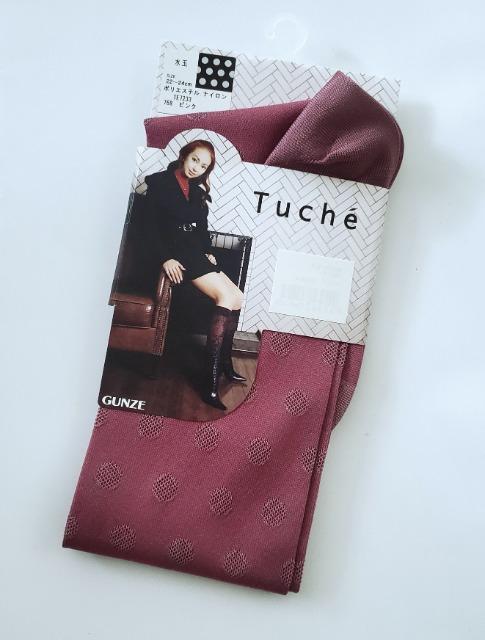 GUNZE グンゼ Tuche 神田うの 膝下丈 水玉 ピンク ハイソックス 透かしドット柄 ローズピンク ひざ下丈 < 女性ファッション  GUNZE グンゼ Tuche 神田うの 膝下丈 水玉 ピンク ハイソックス 透かしドット柄 ローズピンク ひざ下丈  < 女性ファッションの