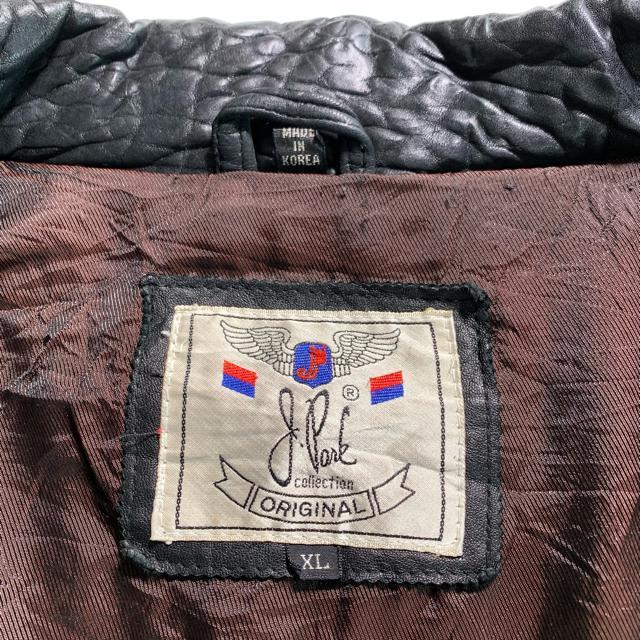 本革 レザー シワ加工 XLサイズ レザージャケット ライダースジャケット 黒 ヴィンテージ ブルゾン アウター < 男性ファッション 本革 レザー シワ加工 XLサイズ レザージャケット ライダースジャケット 黒 ヴィンテージ ブルゾン アウター < 男性ファッションの