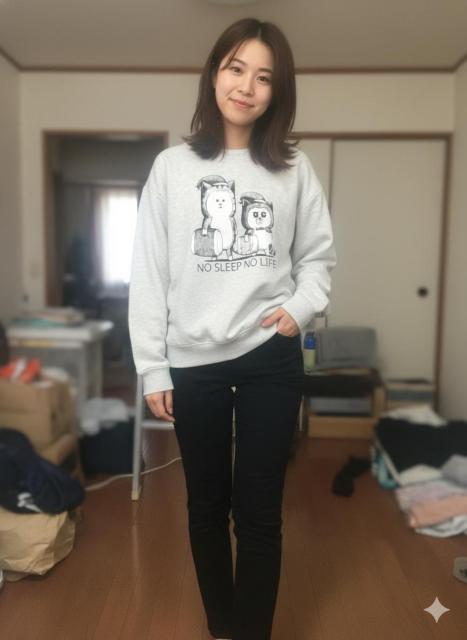 �uNO SLEEP NO LIFE�v�L�����N�^�[�v�����g �X�E�F�b�g���u���b�N�p���c �Z�b�g�A�b�v M�T�C�Y���� �� �����t�@�b�V������ 