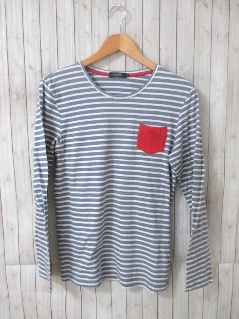 ☆バーバリーブラックレーベル ボーダー柄 長袖Tシャツ/カットソー/メンズ/2 < ブランド ☆バーバリーブラックレーベル ボーダー柄 長袖Tシャツ/カットソー/メンズ/2 < ブランドの