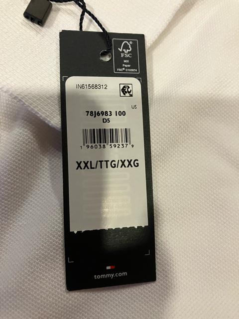 TOMMY HILFIGER  半袖カノコポロシャツ 大きいsizeXXL 白  トミーヒルフィガー < 男性ファッション  TOMMY HILFIGER  半袖カノコポロシャツ 大きいsizeXXL 白  トミーヒルフィガー < 男性ファッションの