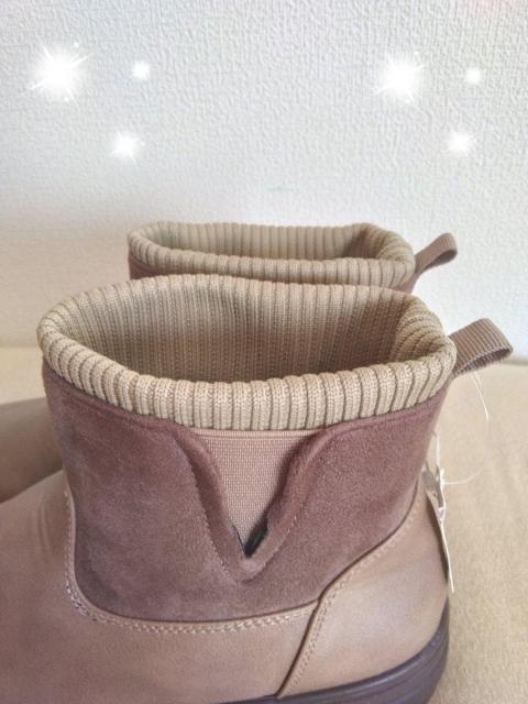 新品☆chouchoute*履き口スエード&ニットショートブーツ < 女性ファッション  新品☆chouchoute*履き口スエード&ニットショートブーツ < 女性ファッションの