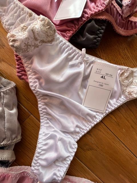 4Lサイズ!5枚セット!光沢ツルツル素材!シフォン使い!高貴品格!色とりどり!エレガント!Tバックショーツ!No.麗 < 女性ファッション  4Lサイズ!5枚セット!光沢ツルツル素材!シフォン使い!高貴品格!色とりどり!エレガント!Tバックショーツ!No.麗 < 女性ファッションの