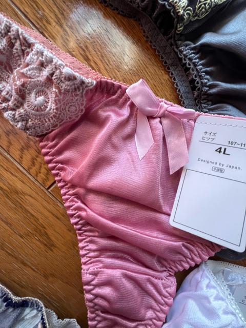 4Lサイズ!5枚セット!光沢ツルツル素材!シフォン使い!高貴品格!色とりどり!エレガント!Tバックショーツ!No.麗 < 女性ファッション  4Lサイズ!5枚セット!光沢ツルツル素材!シフォン使い!高貴品格!色とりどり!エレガント!Tバックショーツ!No.麗 < 女性ファッションの