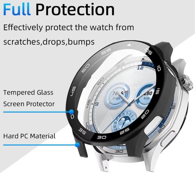 HUAWEI WATCH GT5 t@[EFC EHb` gt5 46mm KX ی P[X ubN XP[ Jo[  Ɠd/AV 