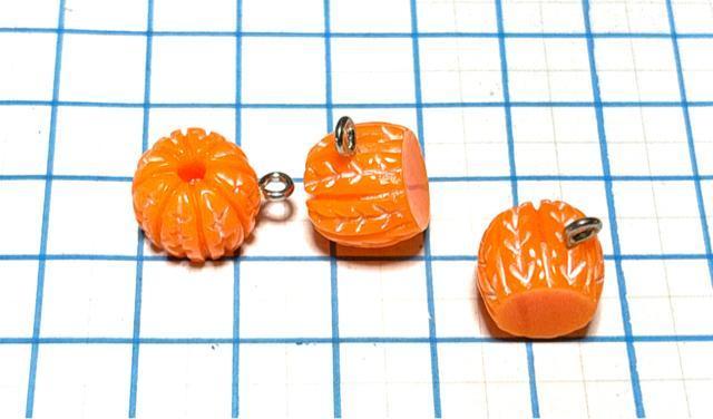 Y-015 みかんの皮なしチャーム みかんの実 果物パーツ◯ < ペット/手芸/園芸 Y-015 みかんの皮なしチャーム みかんの実 果物パーツ◯ < ペット/手芸/園芸の