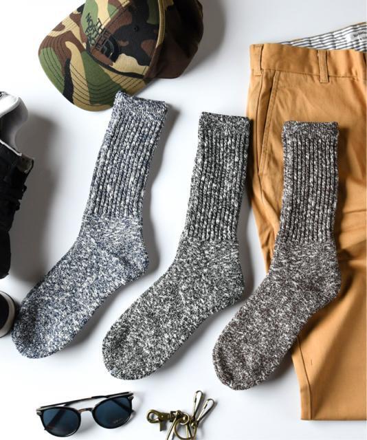 【新品3足セット】高品質MIXスラブパイル メンズソックス < 男性ファッション 【新品3足セット】高品質MIXスラブパイル メンズソックス < 男性ファッションの