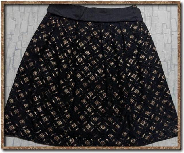 エニィファム リボン付きレーススカート 黒 < ブランド エニィファム リボン付きレーススカート 黒 < ブランドの