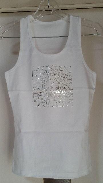 未使用 ラストシーン ラインストーン付きタンクトップ シルバー&ゴールド 2枚セット 白 < 女性ファッション  未使用 ラストシーン ラインストーン付きタンクトップ シルバー&ゴールド 2枚セット 白  < 女性ファッションの